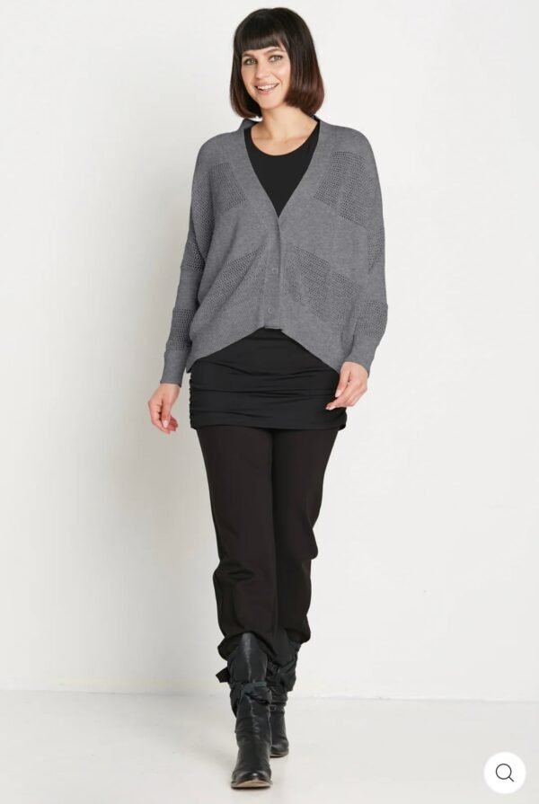 Asphalt Hip Cardigan