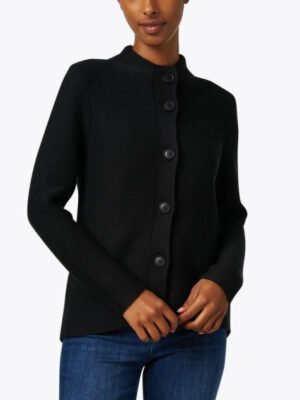 Buttoned Mock Cardigan