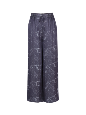 Silk Wide-Leg Pants